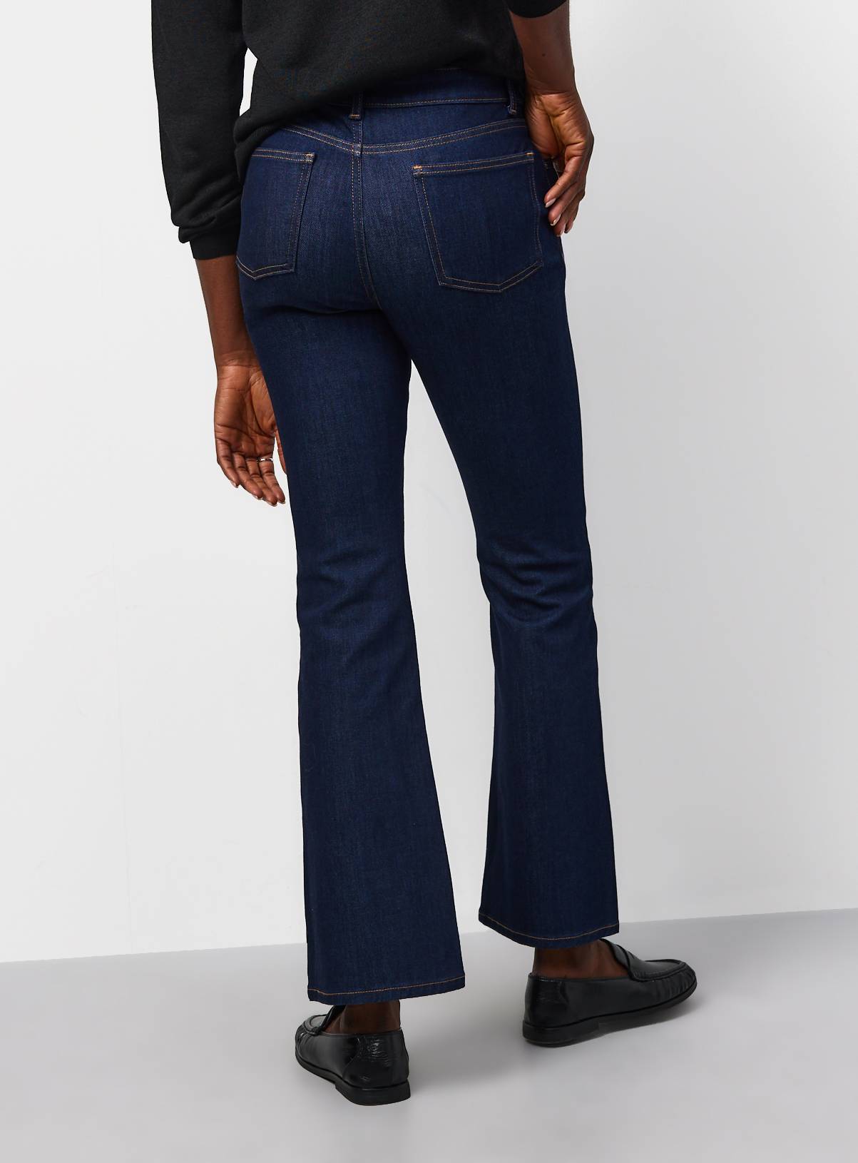 Dark Denim Slim Flare Jeans 20L - Image 4